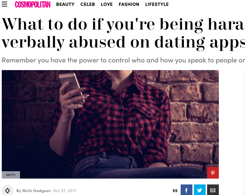 What Do I Do If Someone Is Threatening Me What to do if you’re being harassed or verbally abused on a dating app