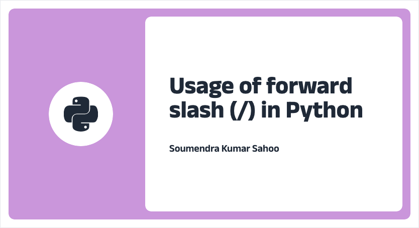 What is a Forward Slash - javatpoint