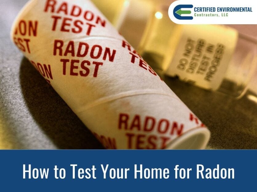 Passive radon detector kit - Domestic