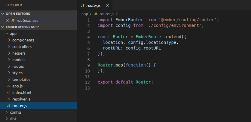 router.js file