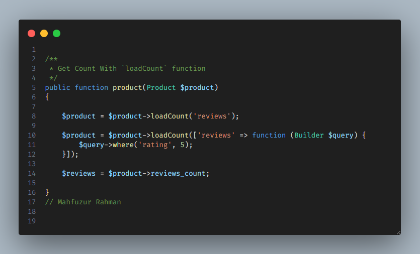 Hello Artisans 😎 Did you know you can get relationship counts even ...