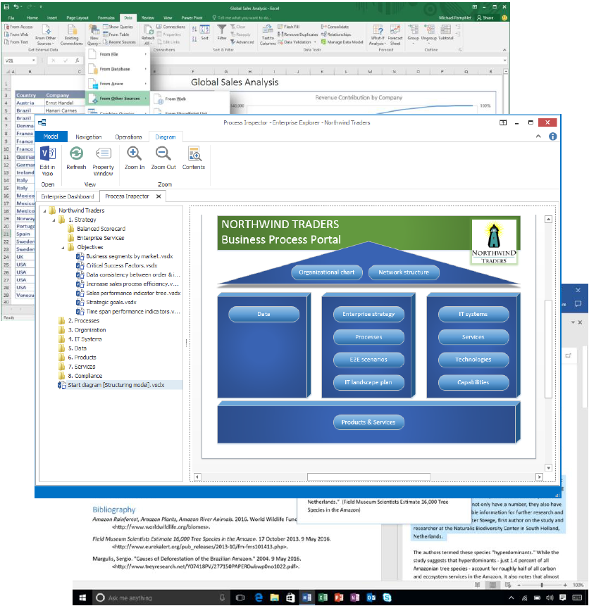 Visual Knowledge Building in Visio and Enterprise Hub