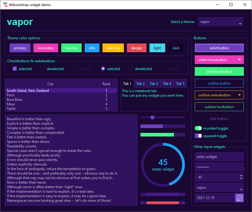 How to make your Python GUI look awesome | by Sourav De | Medium