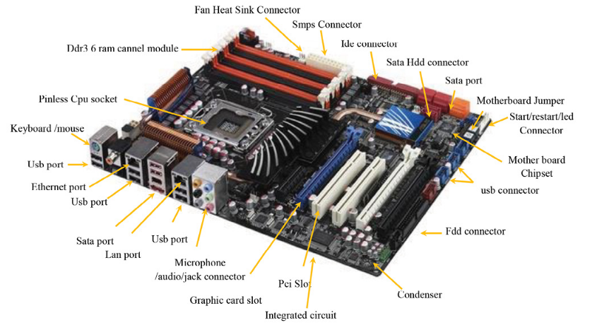 Parts of a motherboard and their functions 2023 | by Windows 11 and Windows  10 How to Guide! | Oct, 2023 | Medium