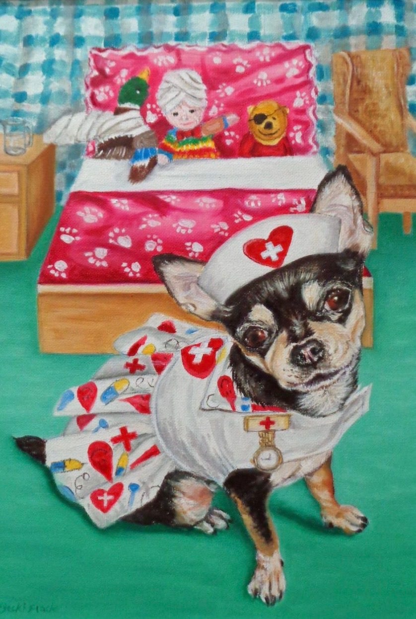 Portrait of nurse of Tita by Becki Flack