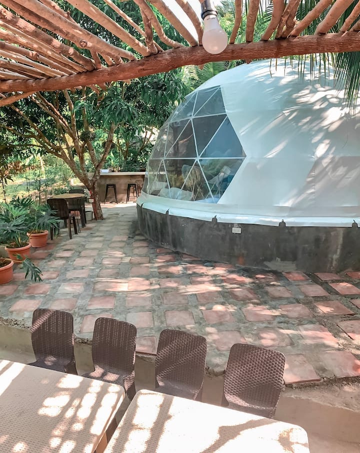 Domescape glamping site