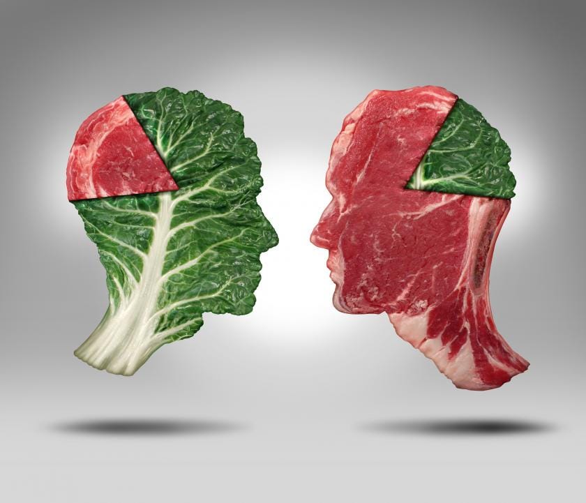 Meat Vs. Veggies. Many nutritionists said that… by Gia Toledo Medium