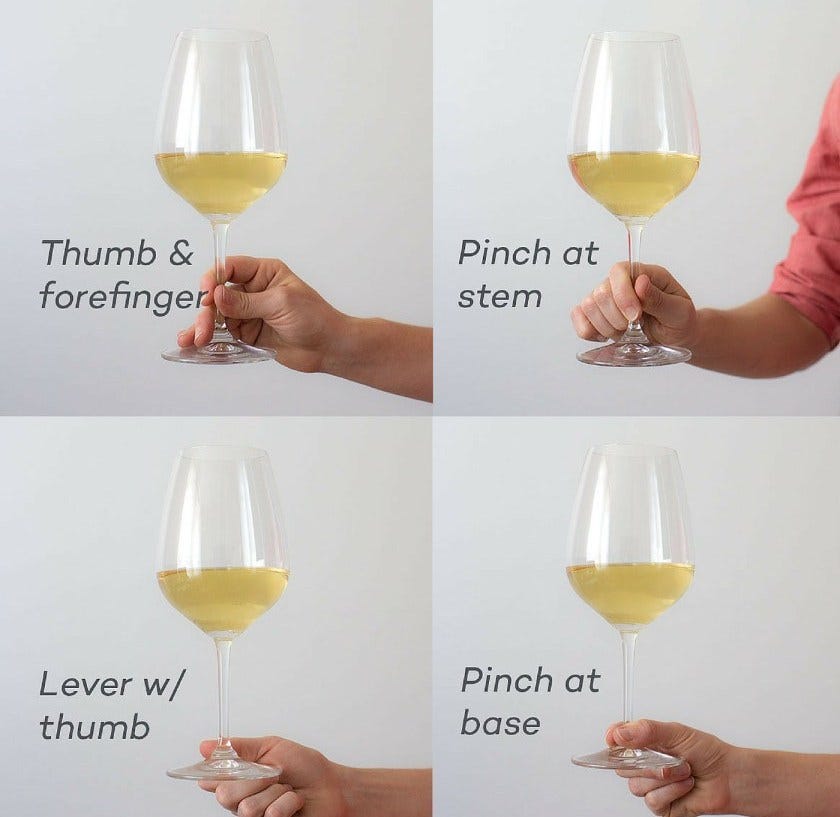 How To Hold a Wine Glass. Holding a Wine Glass may seem ordinary… by