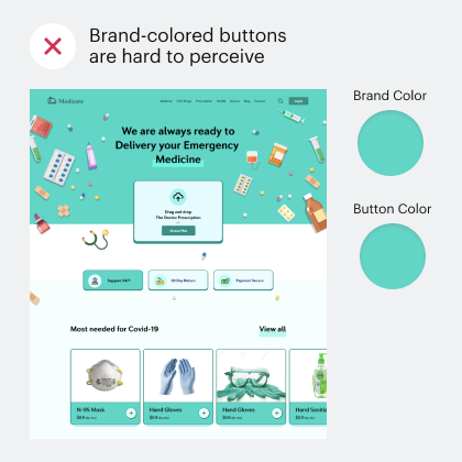 Why You Shouldn't Use Your Brand Color on Buttons