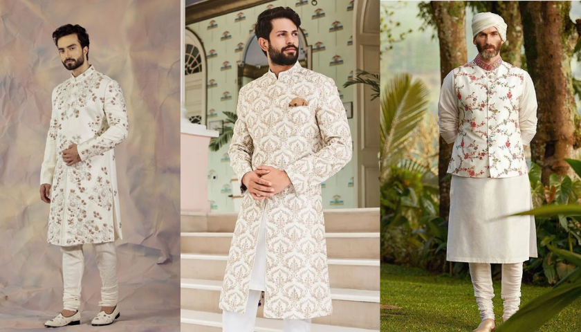 White Sherwani for Groom: 15 Unique Ideas to Elevate Your Look! | by ...