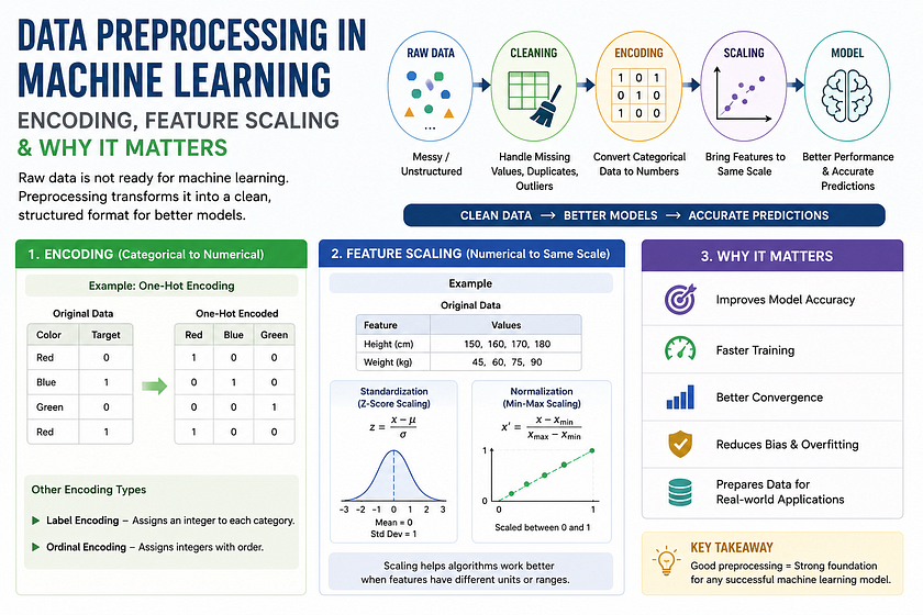 Data Preprocessing in Machine Learning: Encoding and Feature Scaling Explained