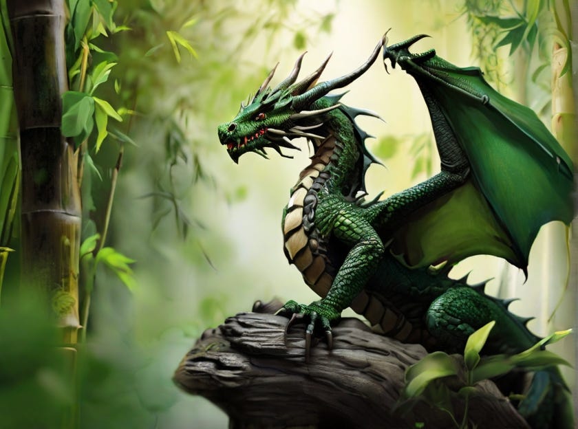 2024: Year of the Yáng Wood Dragon, by Petah Raven