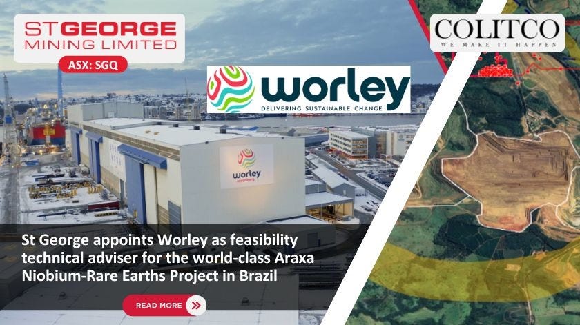 St George Mining (ASX: SGQ) Development Update: Worley Appointed for Araxá Feasibility Studies 🚀