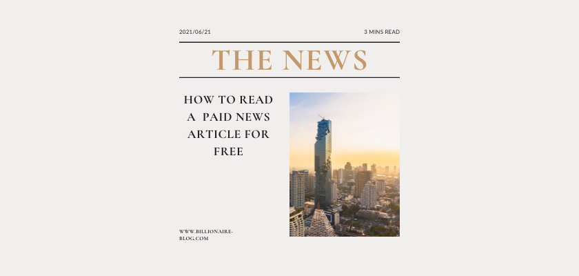 How To Read News Articles For Free