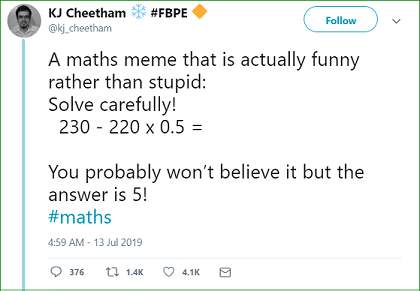 Is this an A or an F? What do you think @elizabeth_kott ? 🤔 • #math #maths  #mathematics #school #highschool #college #uni #mathmemes…
