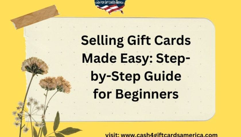 Unlock cash for gift cards effortlessly with Cash 4 Gift Cards America. Our step-by-step guide simplifies the process, making sell gift cards online instantly a breeze for beginners. Read More >> https://tinyurl.com/uf7mhxjs