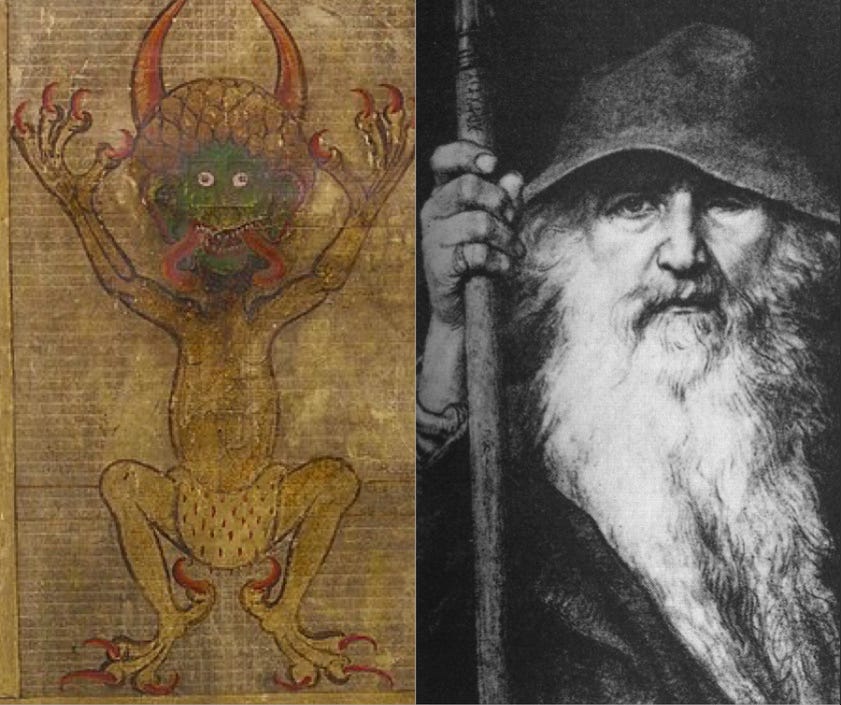 Odin and Satan: Archetypes of Wisdom, Rebellion, and Power (A brief examination by Aerik Von)