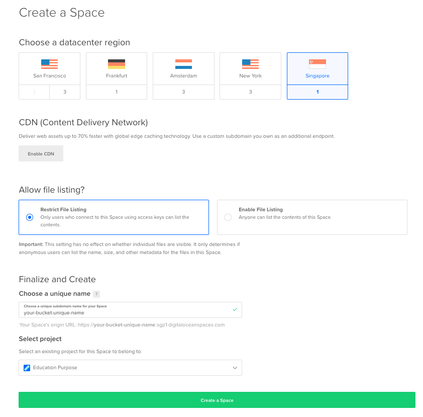 Using Digital Ocean Spaces with Laravel by Hafiq Iqmal Medium