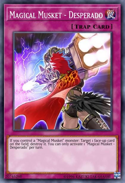 King of Games: The Archetypes of Yu-Gi-Oh!  Magical Musket | by Jessie  Staffler | The Ugly Monster | Medium
