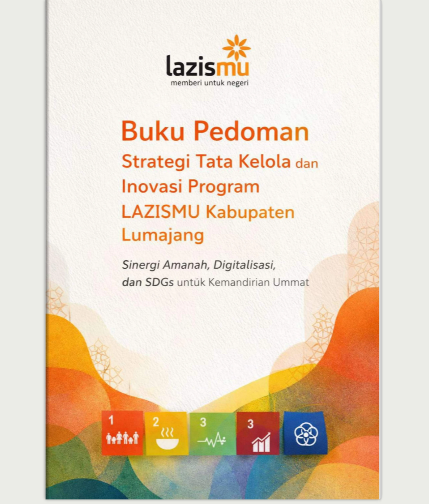 Rekam jejak keberhasilan Lazismu Lumajang di buktikan dalam buku pedoman oleh mahasiswa magang