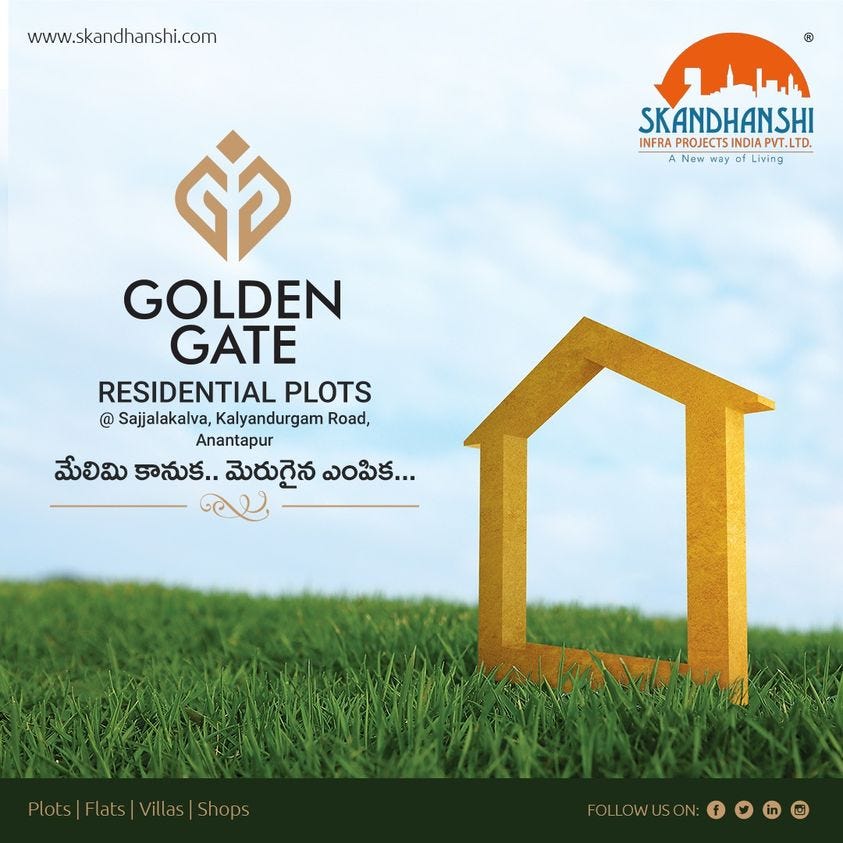Residential plots for sale in Anantapur Golden Gates by