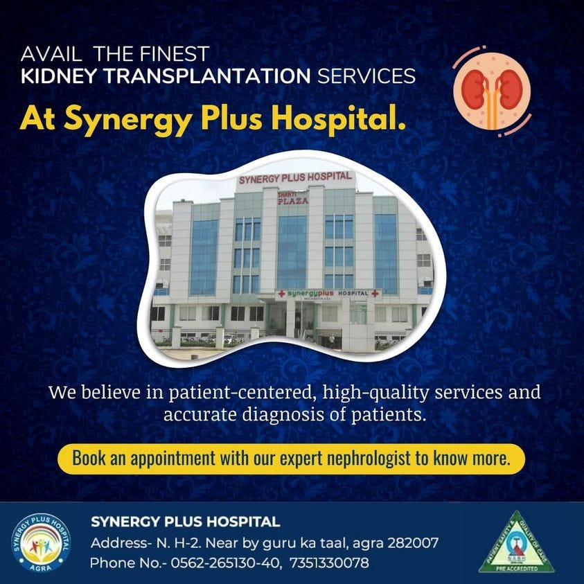 Best kidney transplant hospital in Agra Ramesh kumar Medium