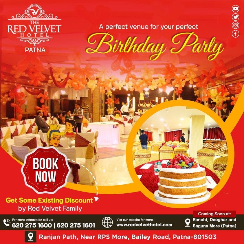Top Hotel in Patna Red Velvet. Red Velvet is top hotel in Patna… by