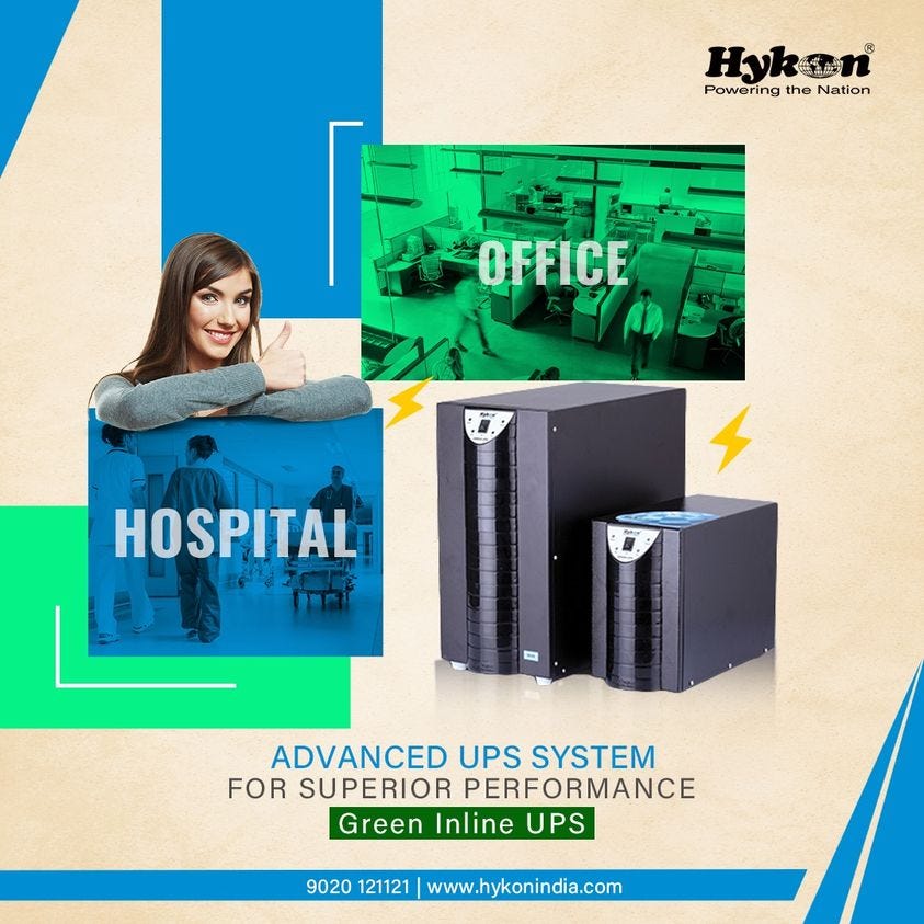 UPS that makes life easy hykon india Hykon UPS is the best solution