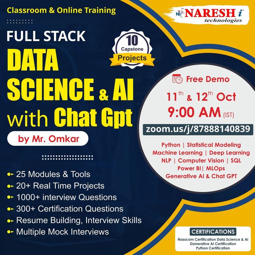  attend a free demo on full stack data science ai by mr omkar