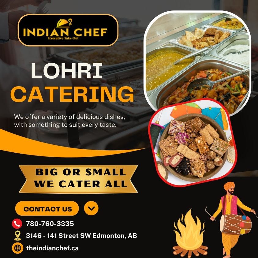 Indian Chef executive takeout — Indian Food Edmonton by