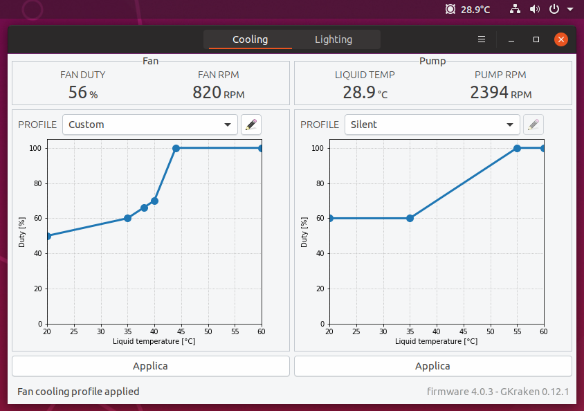 How to control a NZXT Kraken from Linux, with a GUI! | by Roberto Leinardi  | Medium