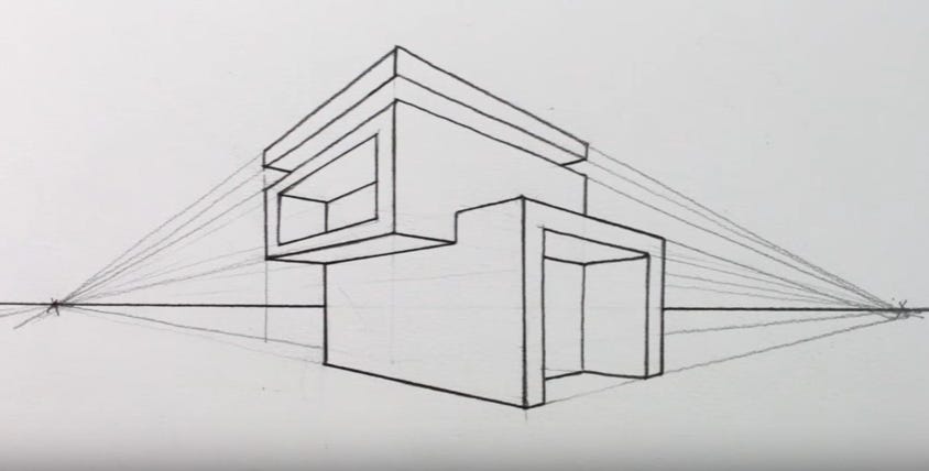 Drawing With Perspective. Perspective drawing is a sketch method…, by  Jeffrey L. Roberts