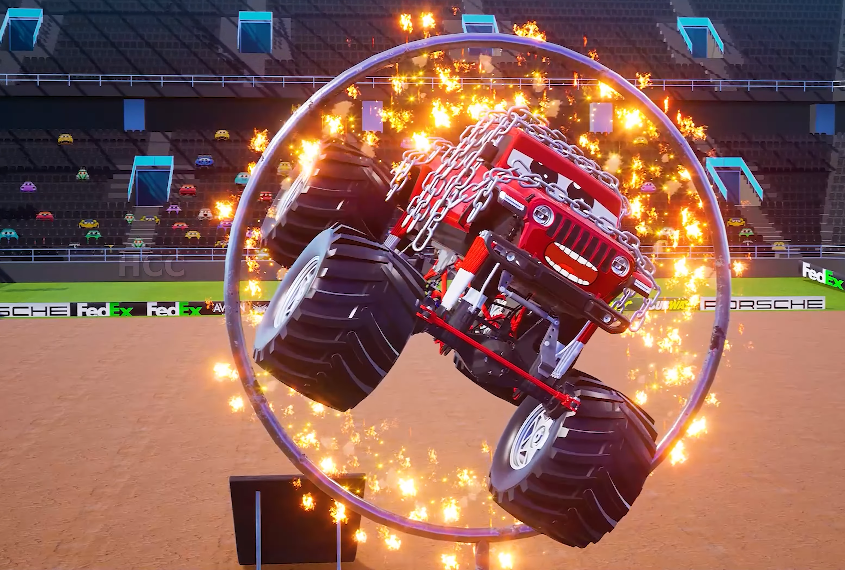 Monster Jam Super Trucks Challenge: Monster Vehicles Backflips Fire Ring Long Jump Highlights 2023