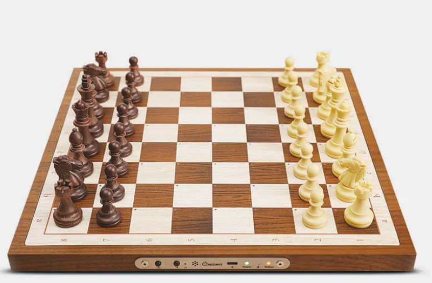 This innovative smart chessboard lets you play online with real