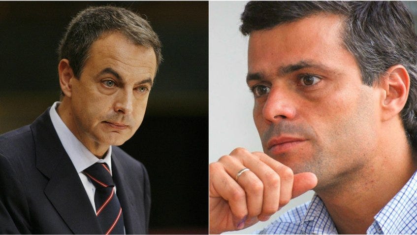 ¿De qué hablaron Zapatero y Leopoldo López? Opinión Caiga Quien Caiga por Ángel Monagas