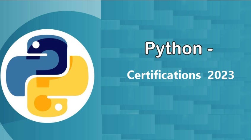 Top Python Certifications in 2024 - Prasad Mani - Medium