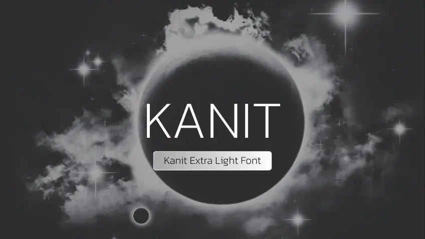 Kanit Extra Light Font : AtoZ Font
