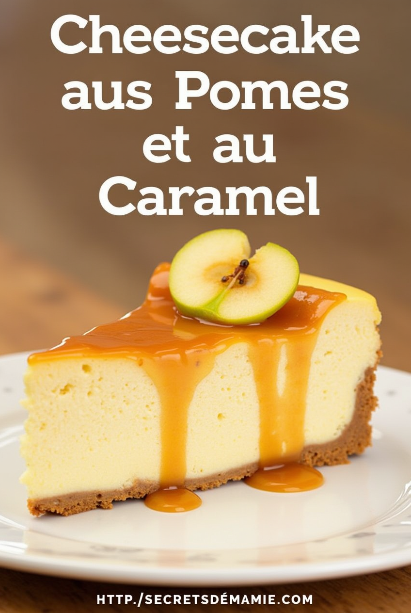 L’Art du 🍏🍰 Cheesecake aux Pommes et au Caramel