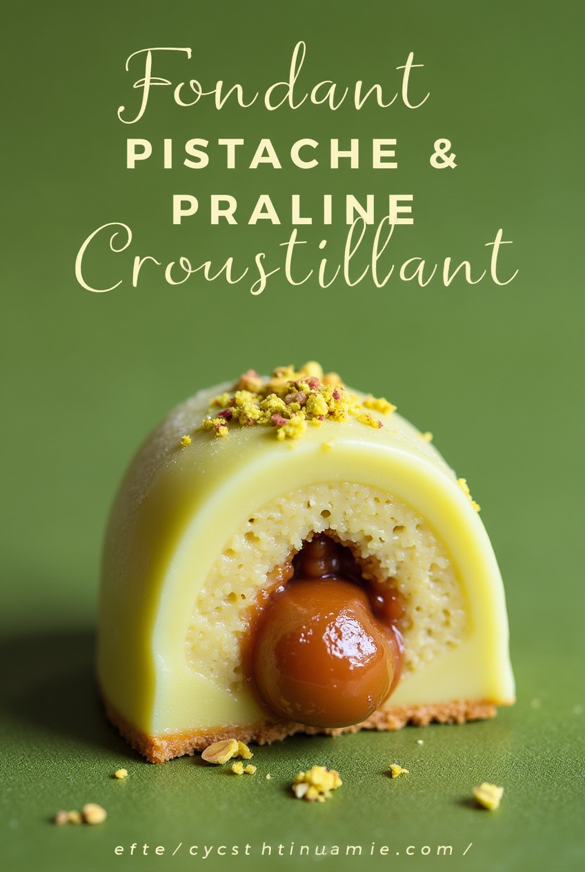 💚 Fondant Pistache & Praliné Croustillant