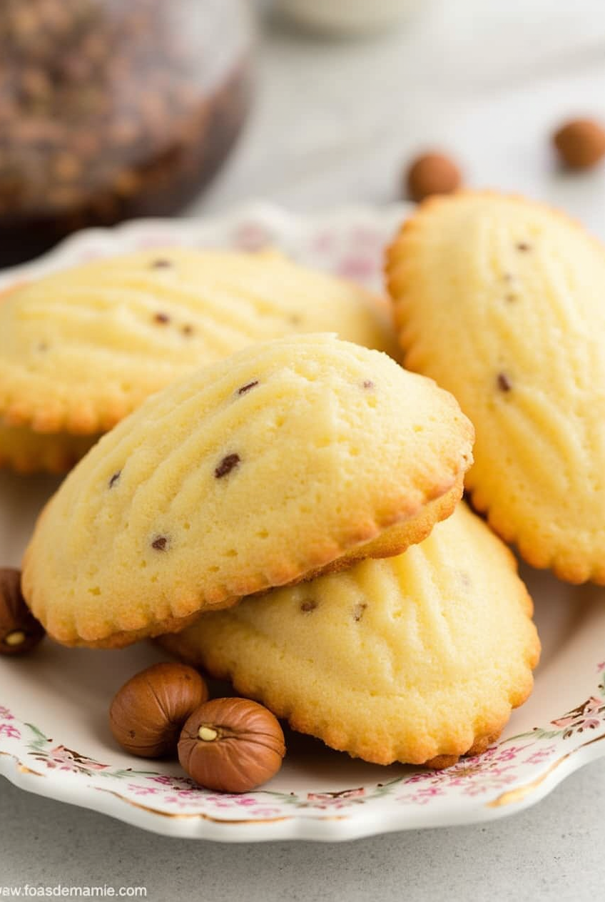 Les madeleines aux noisettes et chocolat Dulcey : Une réinterprétation gourmande d’un classique…