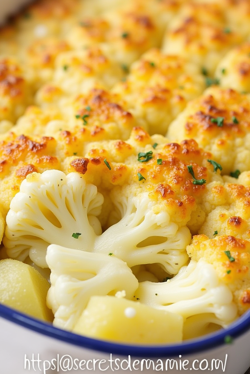 L’Art du 🥔 Gratin de Chou-Fleur, Pommes de Terre et Fromage