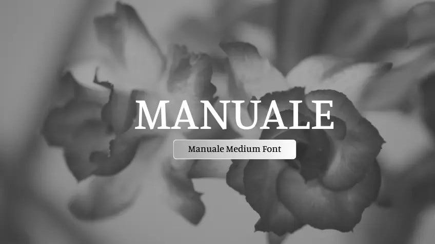 Manuale Medium Font : AtoZ Font