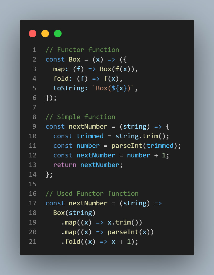 Javascript Funktor funksiyalar. Funktor funksiya bu berilgan qiymatni ...