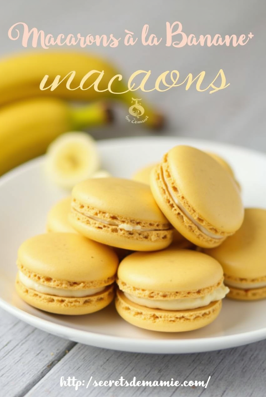 🍌 Macarons à la Banane — Croquants & Fondants ! ✨