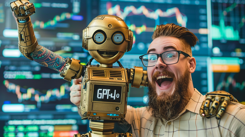52% Returns in 30 Days: Your GPT-4o Quant Trading Bot Strategy How to Profit in Any Market Condition with GPT-4o’s Mean Regression Strategies, AI image created on midjourney v6 by henrique centieiro and bee lee