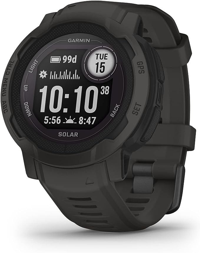 Garmin Instinct 2 Solar, GPS Outdoor Watch, Solar Charging Capabilities, Multi-GNSS Support, Tracbak Routing, Graphite.|| latest technology || technology || garmin watches || smart garmin watches 2024.