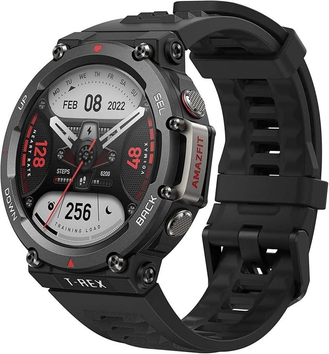 Amazfit T-Rex 2 Rugged Smart Watch 47mm, Military Certified, Dual-band GPS, 24-Day Battery Life, Ultra-low Temperature Operation, AI Fitness Coach, 150+ Sports Modes, for Android iPhone(Black). #AmazfitT-Rex2 #RuggedSmartwatch #MilitaryGrade #DualBandGPS #LongBatteryLife #UltraLowTemperature #AIFitnessCoach #150SportsModes #OutdoorAdventures #AdventureReady #SurvivalGear #FitnessTracker #Smartwatch #Technology #Gadgets #TechReview #GadgetReview