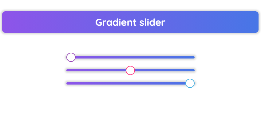 Customize your input range slider into gradient slider without any external  stylesheet | by Manojkumar Muthukumar | Medium