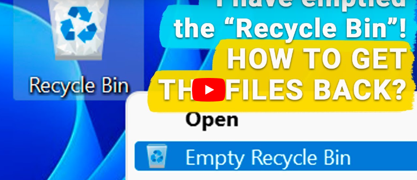 🧺 How to Recover Files and Folders After Sending Them to the Recycle ...