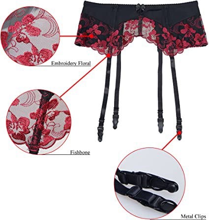 how to hook stockings to garter belt Giana Full Brief